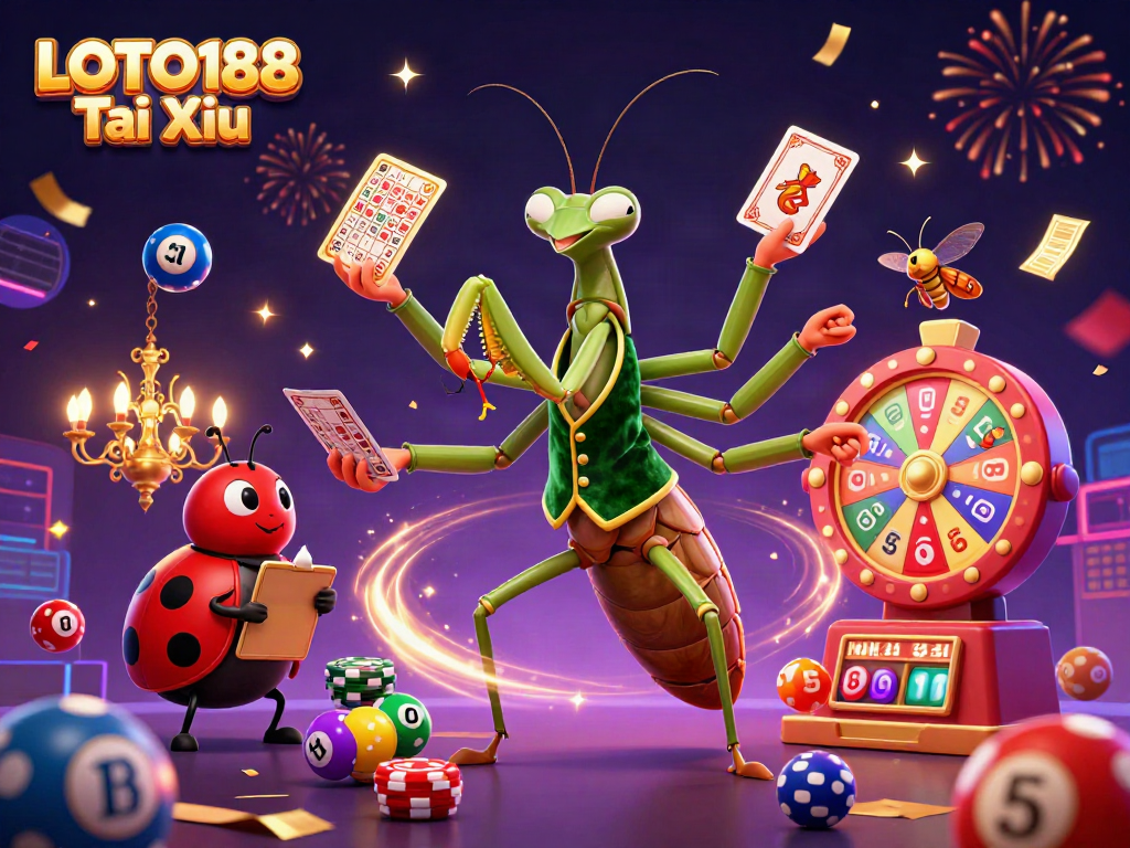 LOTO188 Tai Xiu brings excitement with vibrant lottery elements and engaging characters.