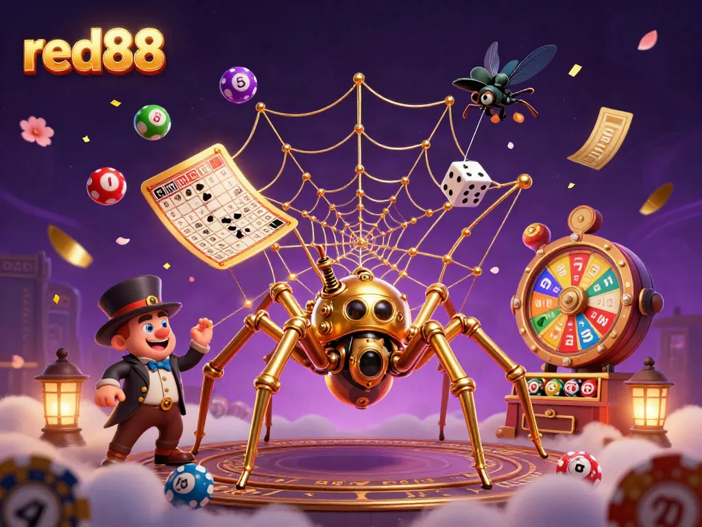 Experience dynamic gaming thrills at red88 with vibrant lottery elements and captivating characters.